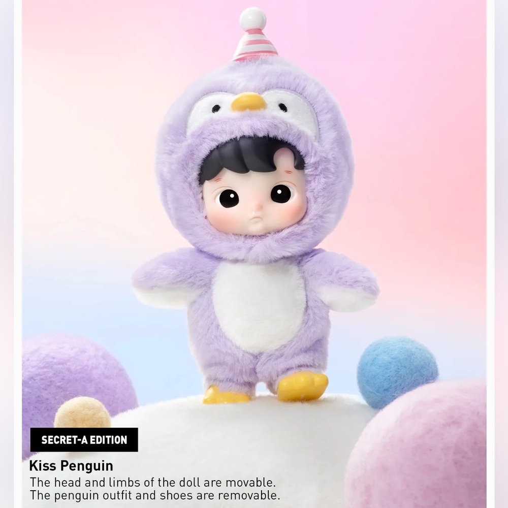 🤫SECRET🤫 KISS PENGUIN 💋🐧 Hacipupu Snuggle with You Figure • Authentic • Popmart